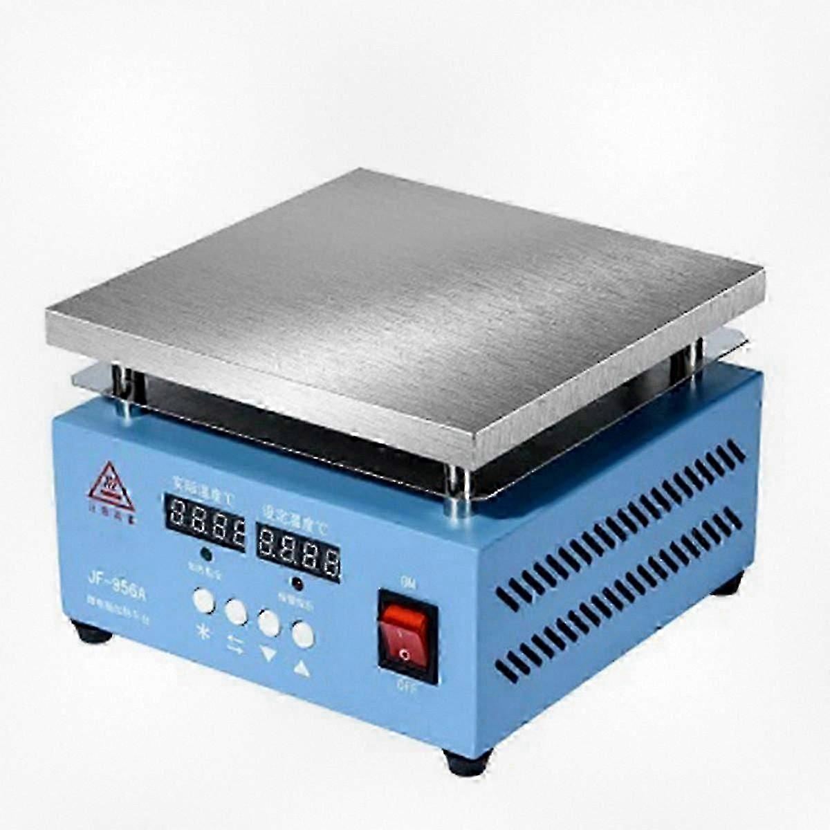 300W Dual Display Heating Plate with LED Lamp Bead, Adjustable Temperature Welding Table, EU Plug, for Soldering and Repair Work