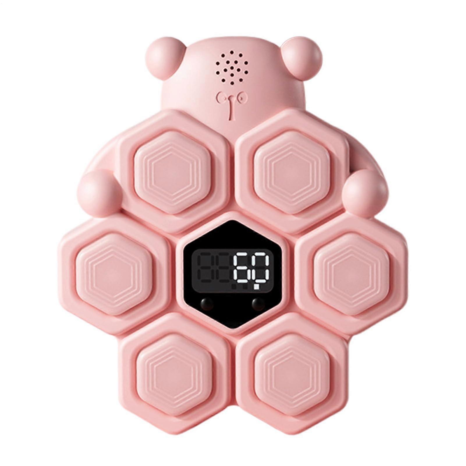 Touch Height Jumping Game Jumping Measuring Device With LED Display Interactive Trainer For Teens Home School Pink