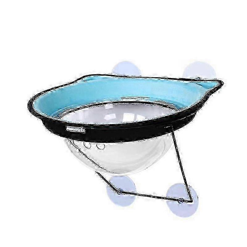 Space capsule cat litter, suction cup cat hammock, cat basking in the sun