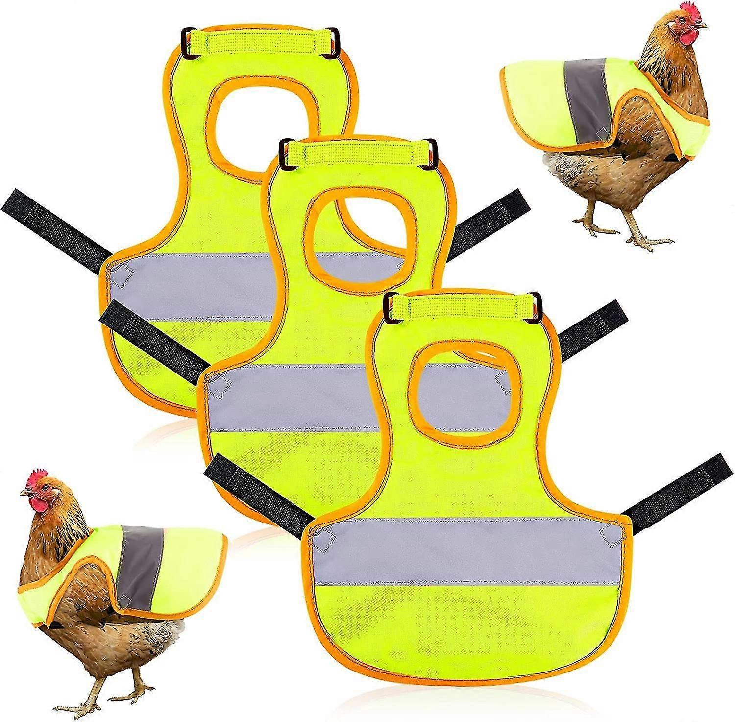 3 قطع الدجاجة عاكس سترة قابل للتعديل تسخير الدجاج المشي الدجاج السرج مآزر الدجاج للدجاج حامل حماية الريش لدجاج البط أوزة بولت