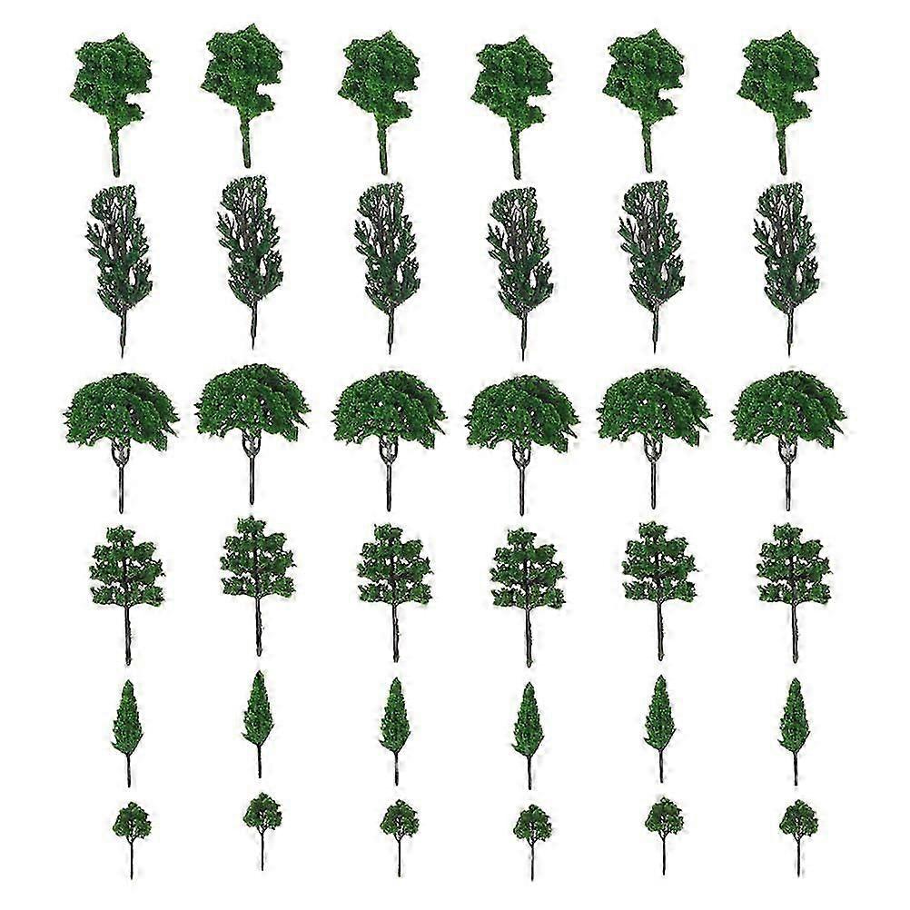 70 Pcs Model Train Sets Small Trees Craft Scenery Pine Trees Trees Model Train Fake Tree