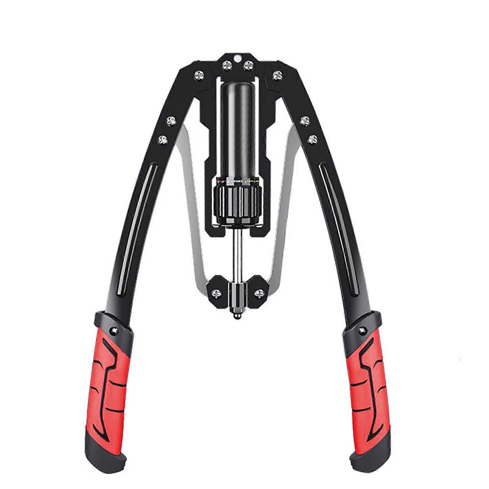 Adjustable Hydraulic Power Chest Press Machine Arm Trainer Full Body Muscle Training Arm Machine with Counter Enduring  Red