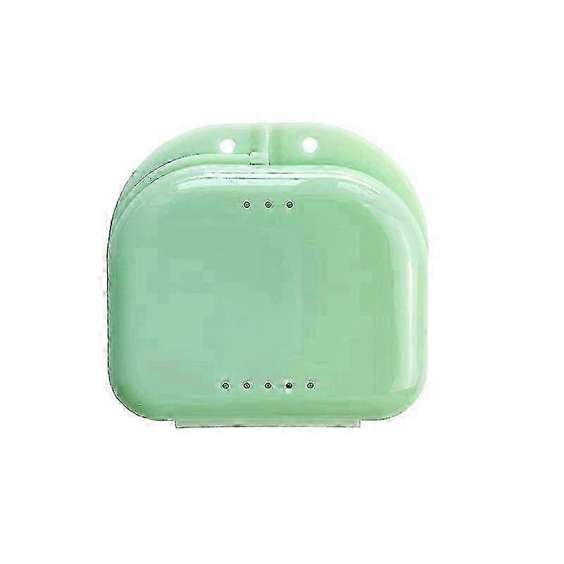 Tooth Retainer Small Hole Tooth Box Braces Container Mouthguard Guard Denture Storage Case Clean Organizer Case