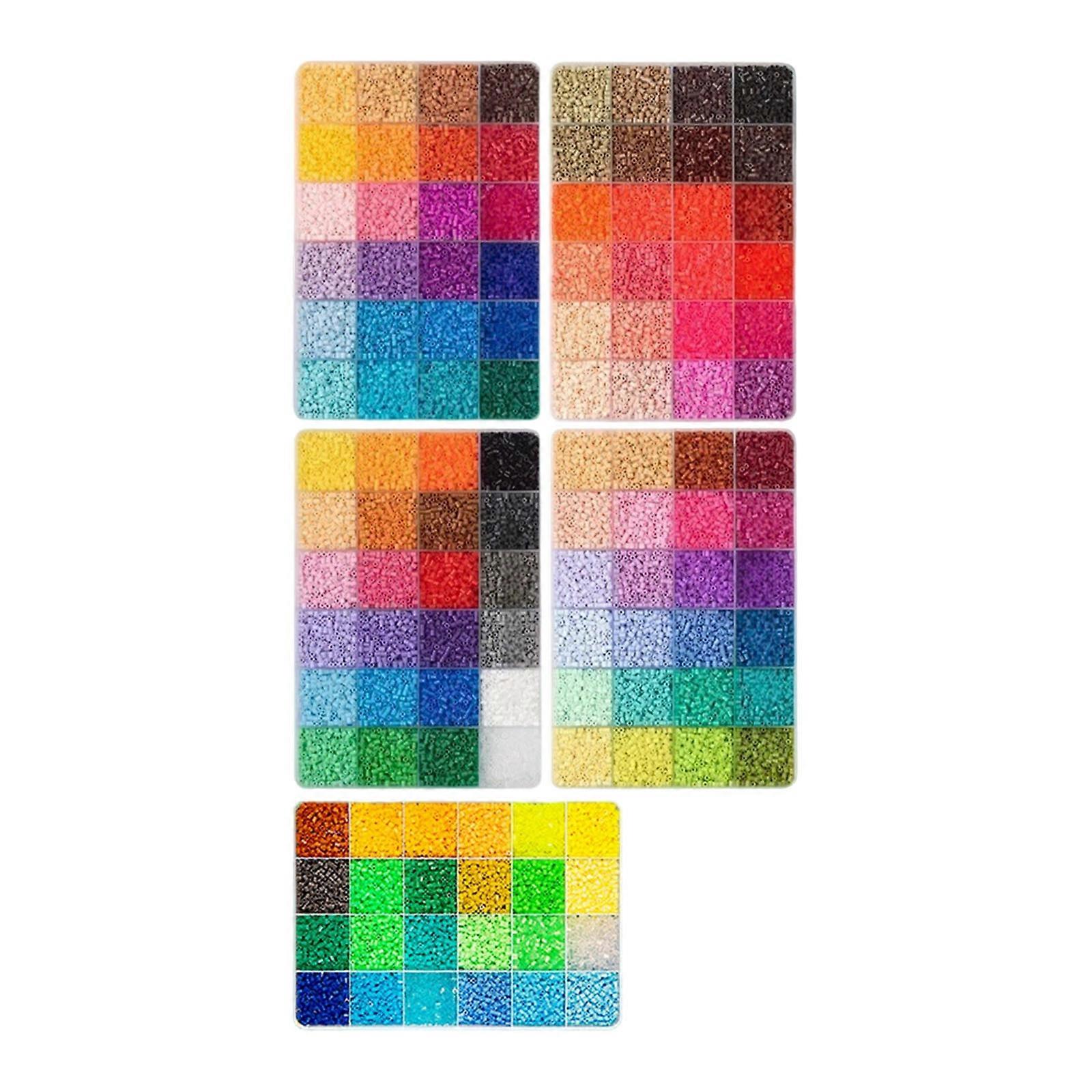 Plastic Beads Making Set With Reusable Pegboards Safe Materials For Family Activity Multicolor