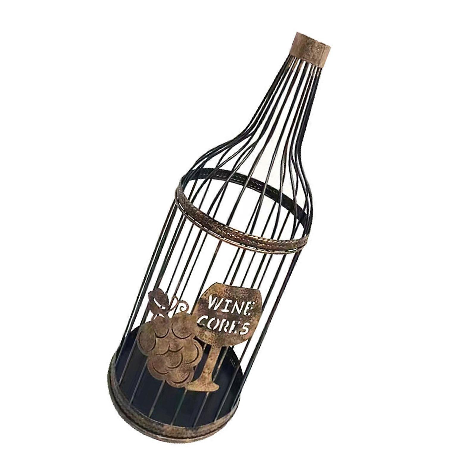Iron Wine Stopper Organizers Basket Airflows Design Ergonomic Handle Rusts Resistant Kitchen Storage Multicolor