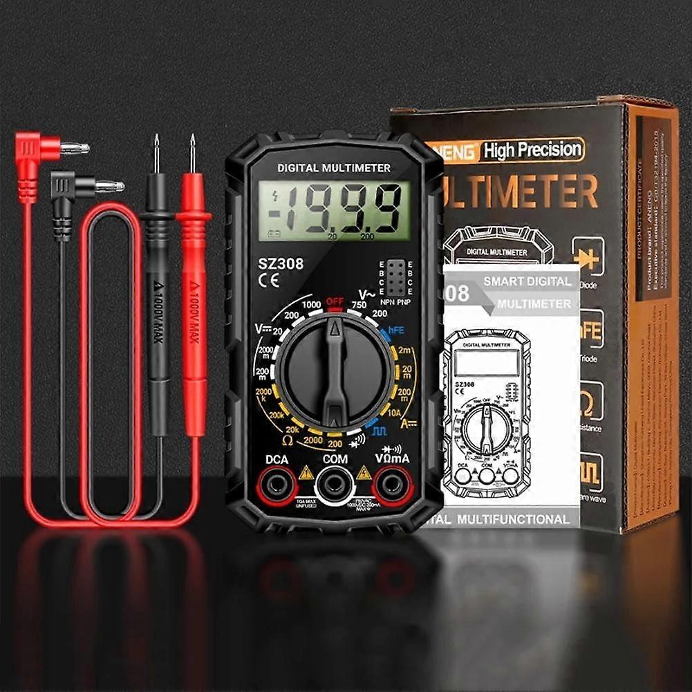 Digital Multimeter for Resistance, Diode Testing and Electrical Troubleshooting (Black)