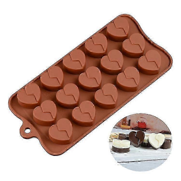 ECELEN قلوب معا (لون عشوائي) قوالب سيليكون متنوعة ، قالب سيليكون الغذاء الصف للشوكولاتة ، الحلوى ، الهلام ، مكعبات الثلج.