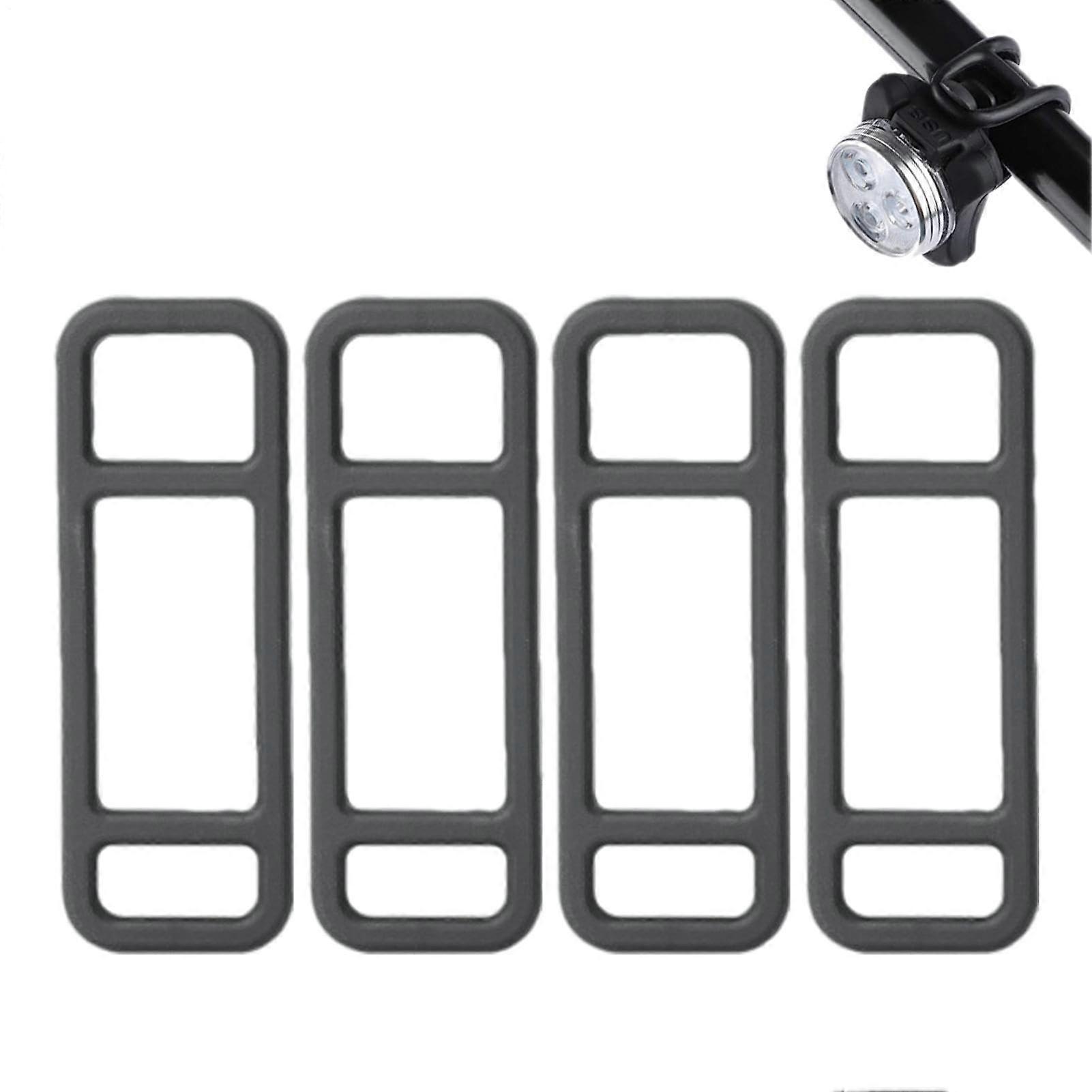 Silicone Bicycle Light Strap with Elastic Band for Headlights, Mirrors, Cameras, 3Hole 67mm