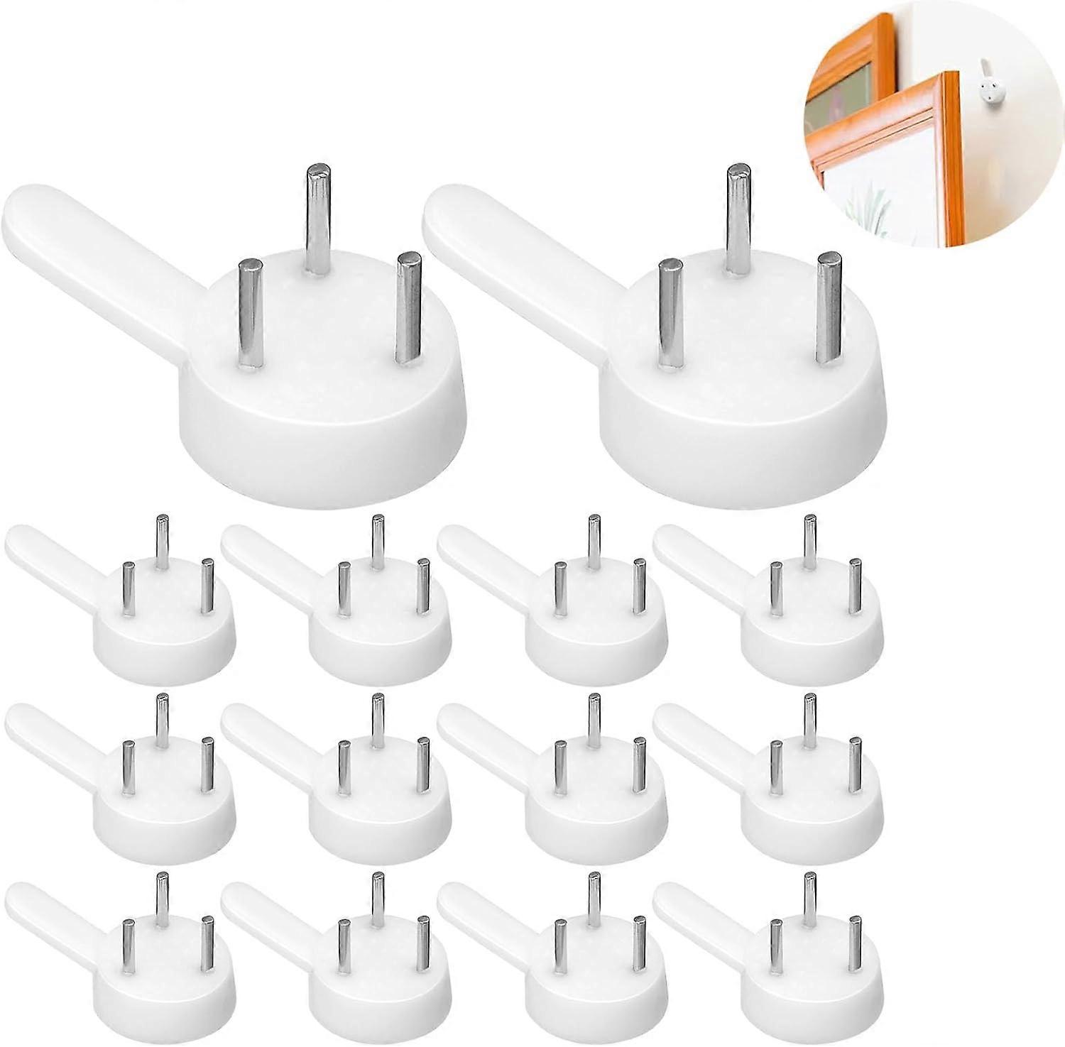 60 invisible hard wall hooks, traceless wall picture hooks