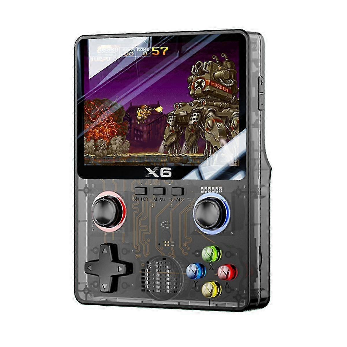 X6 Retro Game Console 3.5inch IPS Screen Portable Handheld Game Player Retro Arcade Support 11 Emulators Kid Gifts 32G A