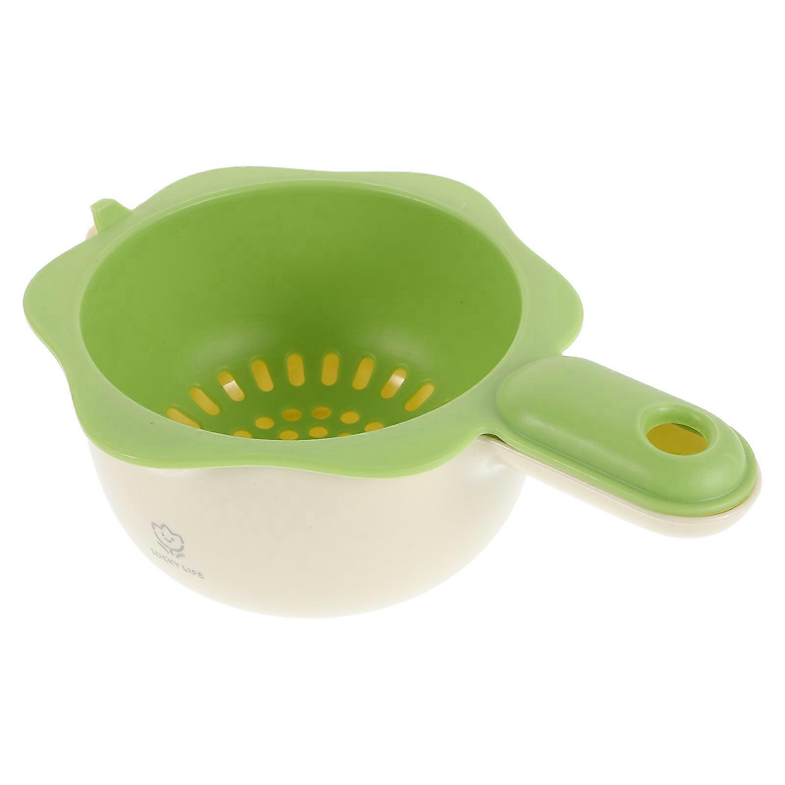 Flower Drain Basket Green Color Multifunctional Fruit Organizer