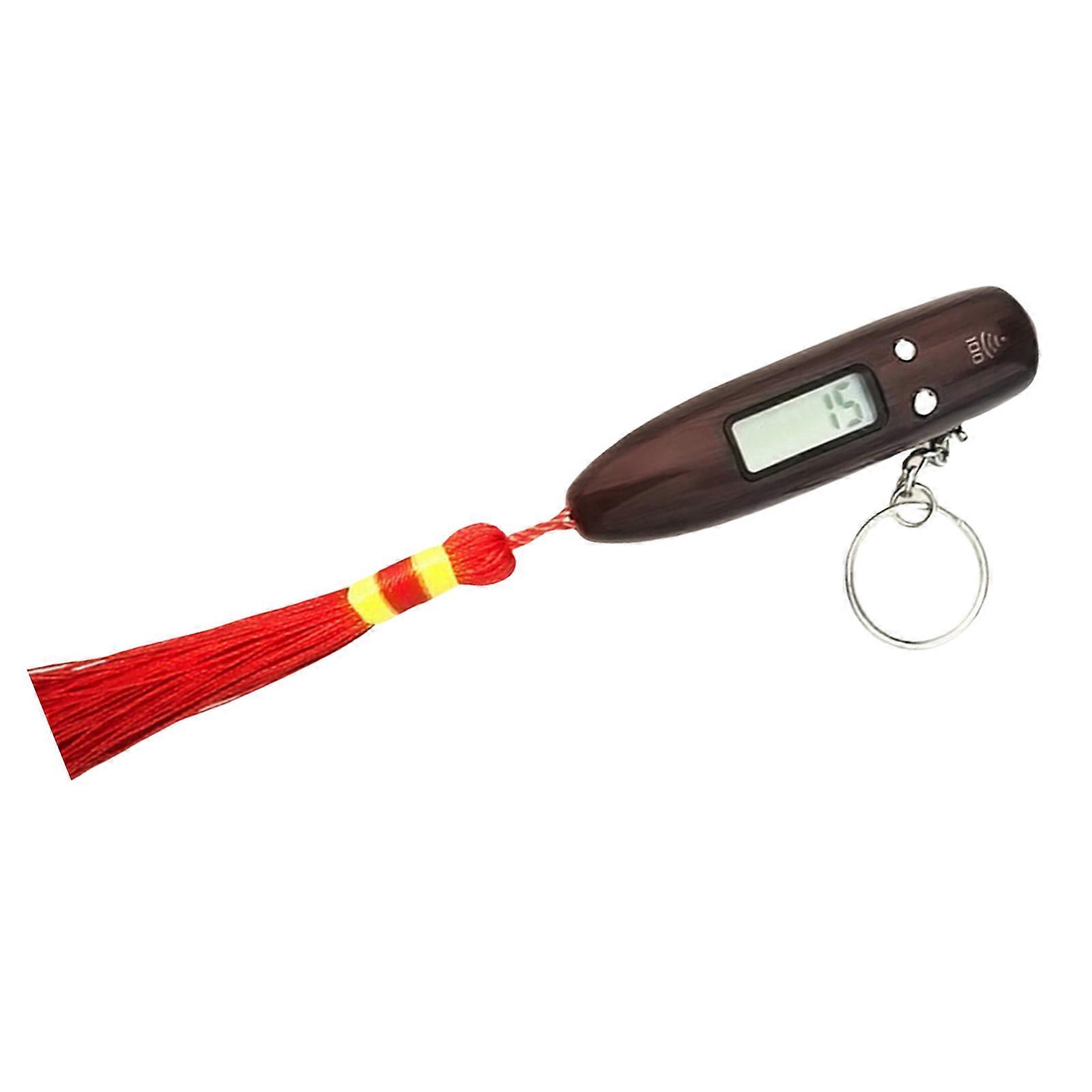 Efficient Counting Gadget Digital Counter With High Precise Quiet Operation And Time Display Fit for Spiritual Daily Use  Coffee color