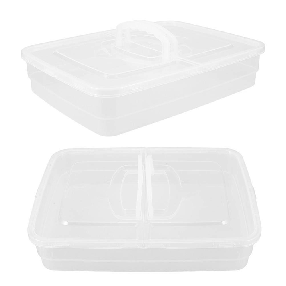 Rectangular Pizza Dough Fermentation Storage Box For Bakers 2Pcs Convenient With Lid And Handle