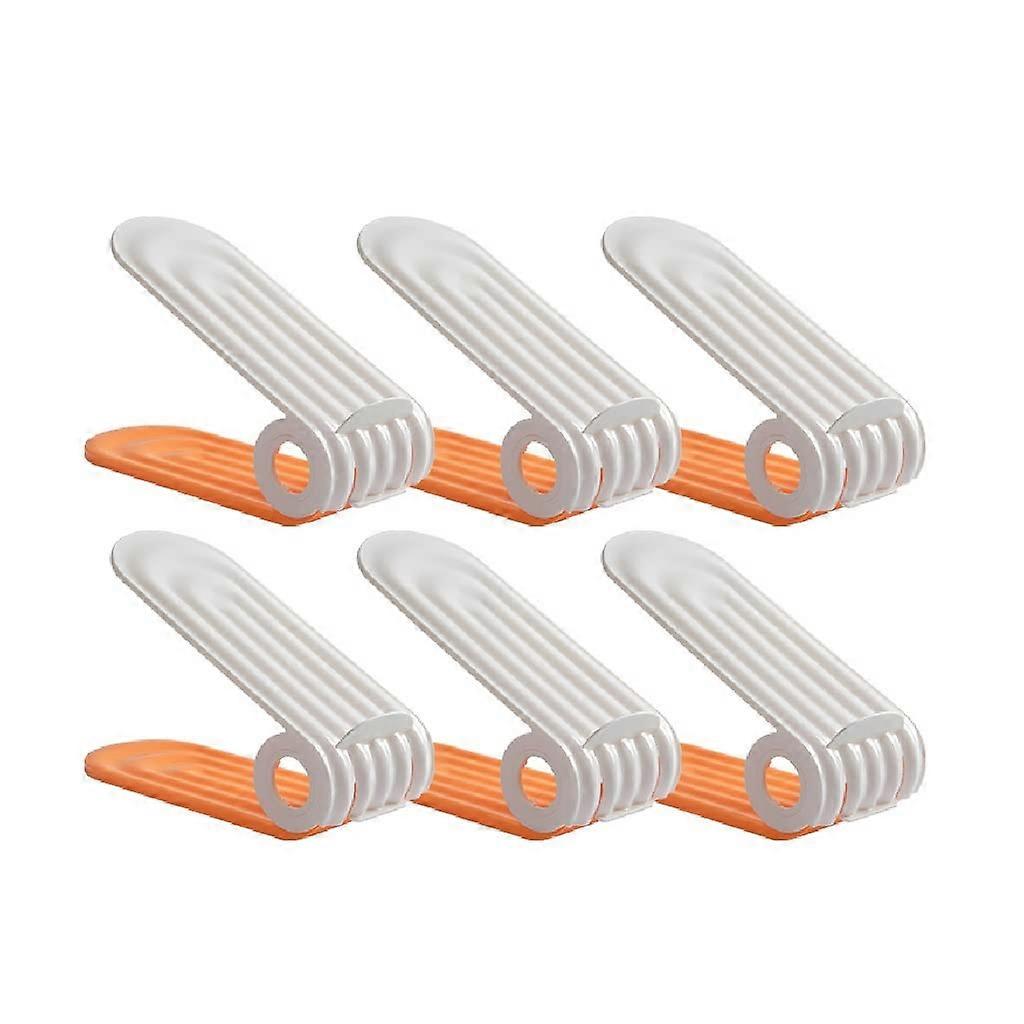 Adjustable Shoe Rack Organizer Space Saver with NonSlip Shoe Stacker, Set of 12