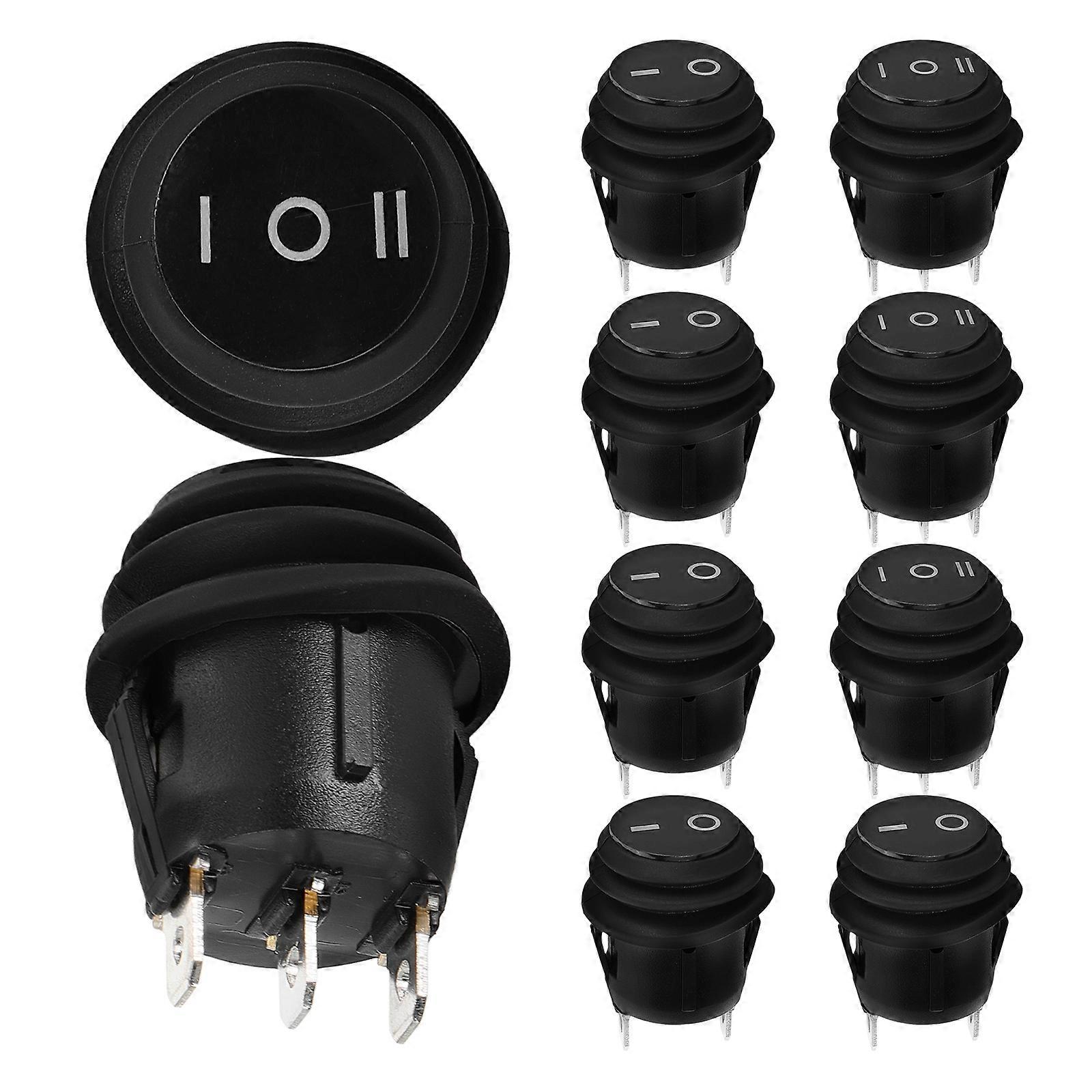 Rocker Switch Panel Toggle Switch Replacement with on Off Function 10Pcs