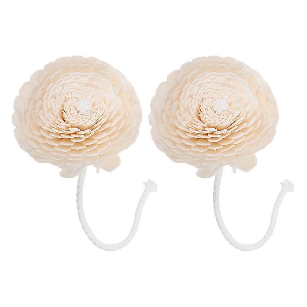 Aromatic Bendable Oil Diffuser Flower for Decor with 2Pcs Replaceable Heads