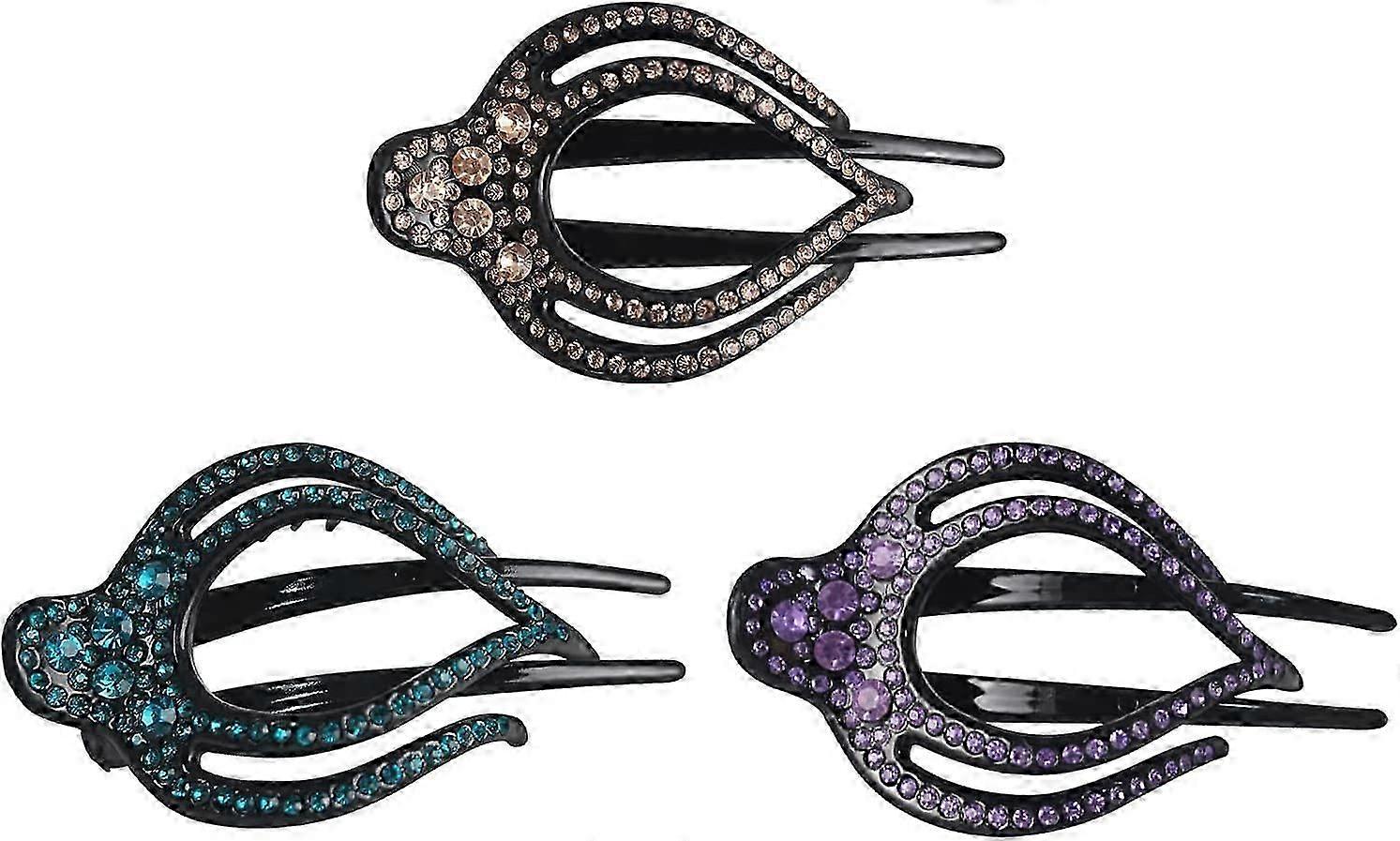 3 Pcs Hair Claw Clips