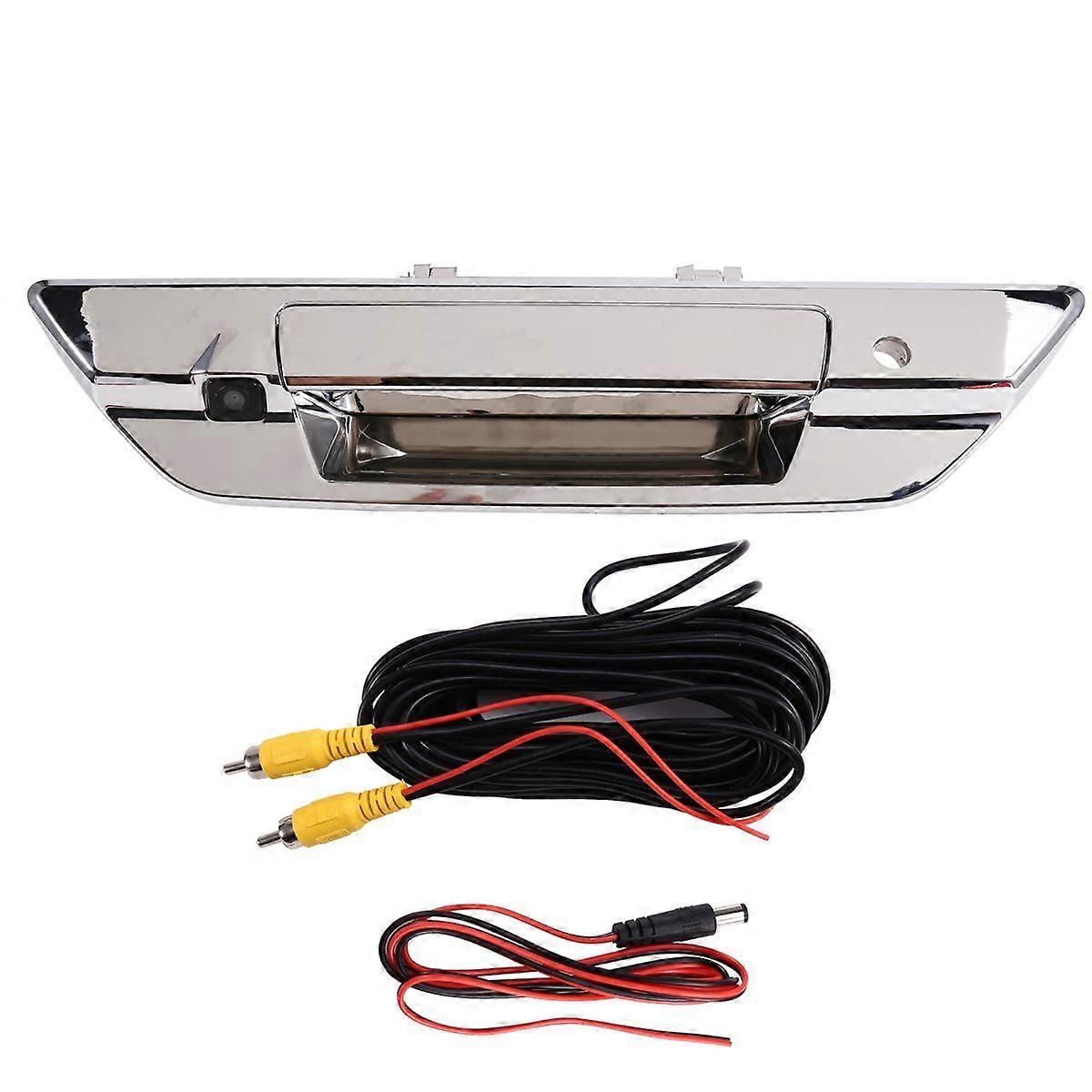 Handle with Key-Hole Rear View Backup Pickup Truck Camera for 2015-2021 Silver