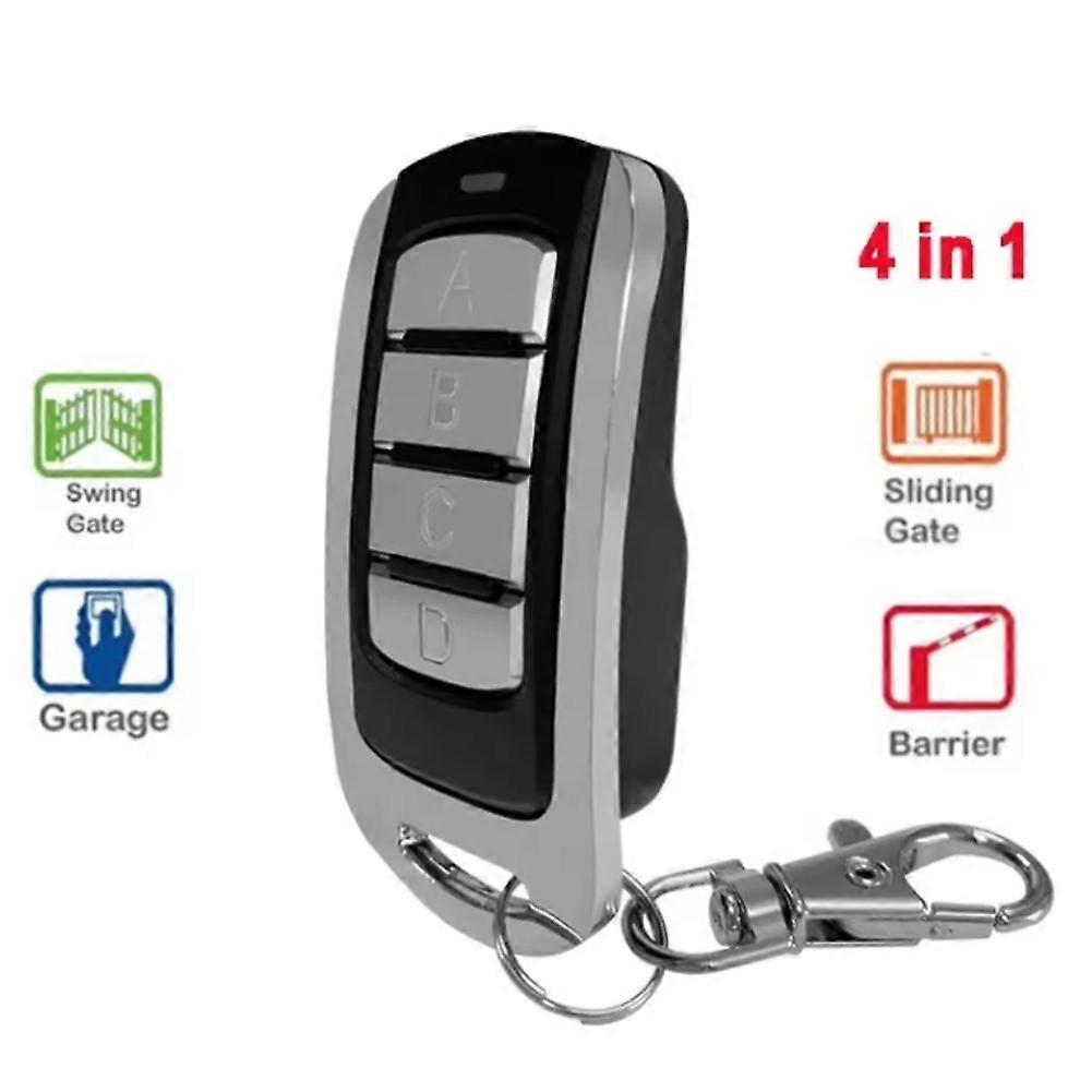 4 in 1 Auto Clone 433MHz Remote Control 280-868MHz Multi Frequency Rolling Code Garage Door Opener Duplicator Silver