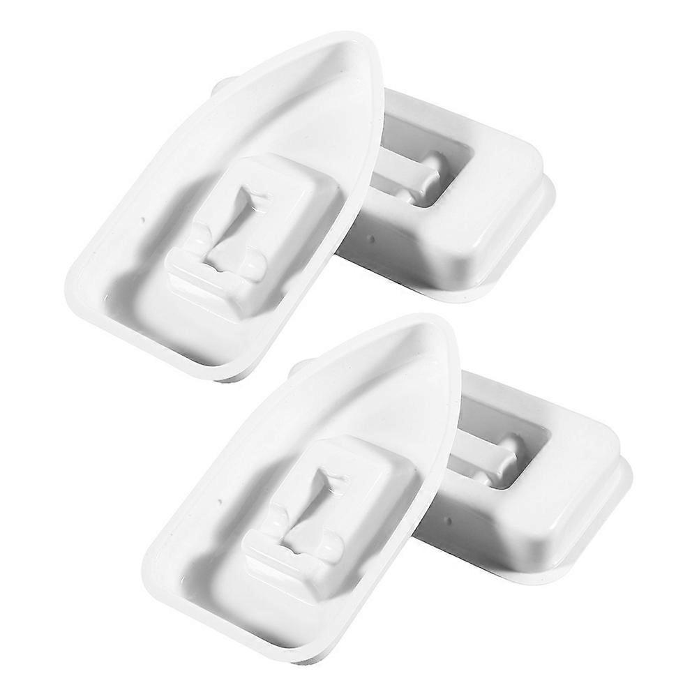 Plastic DIY Boat Ship Toy Sailboat Model for Playing 4Pcs White Kit