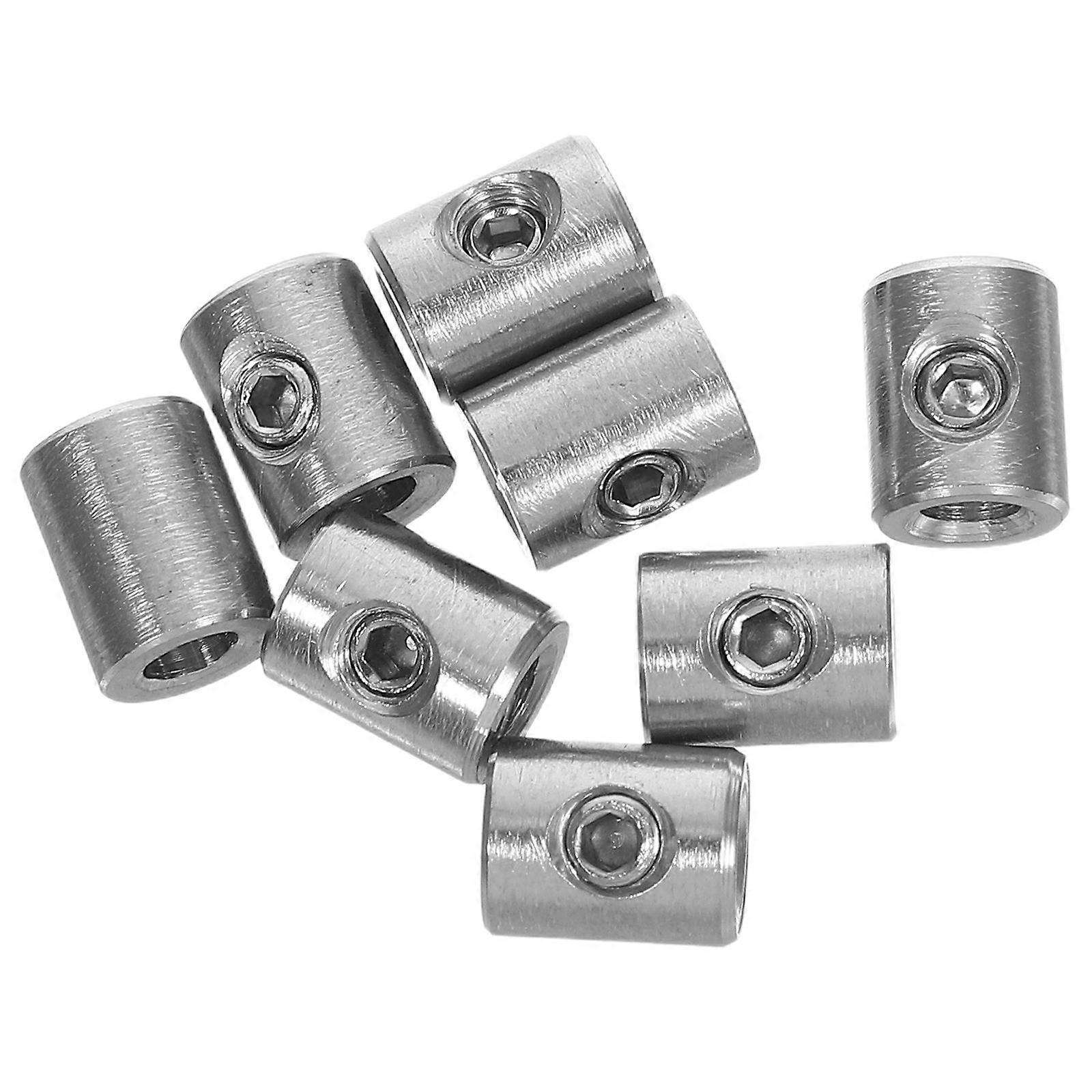 Hexagonal Lock Steel Wire Rope Clips for 8Pcs Secure Cable Fastener Use