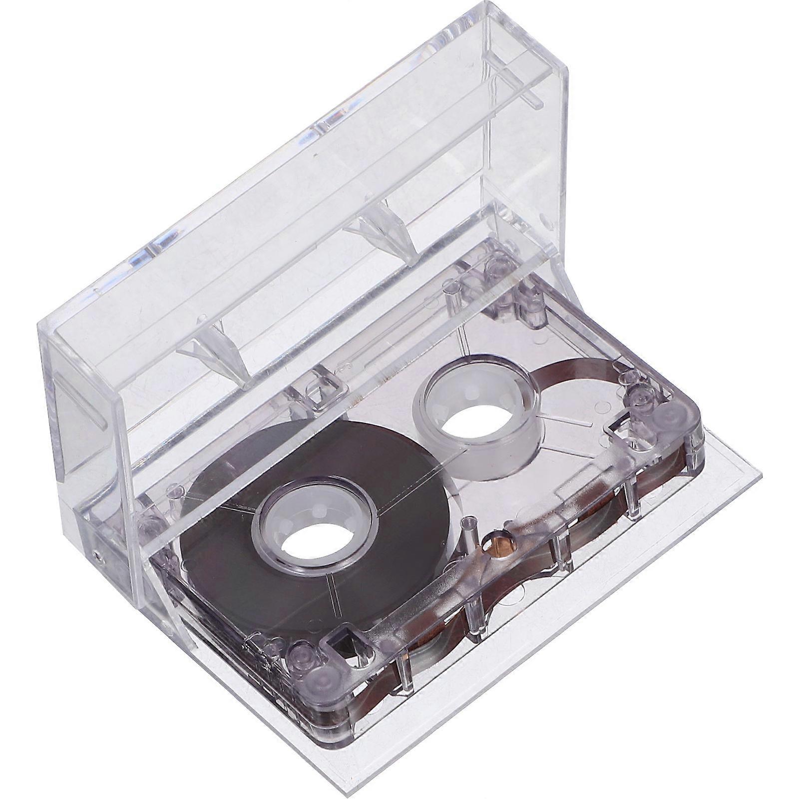 Audio Cassette Tape Blank for Interview Recorder 60 Minute Dark Grey Plastic