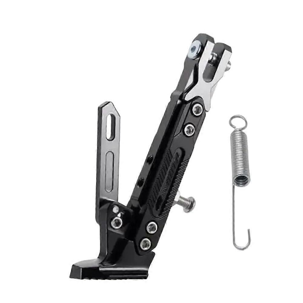 Adjustable Motorcycle Kickstand with Universal Fit Side Stand Parking Support Bracket Gray 2025