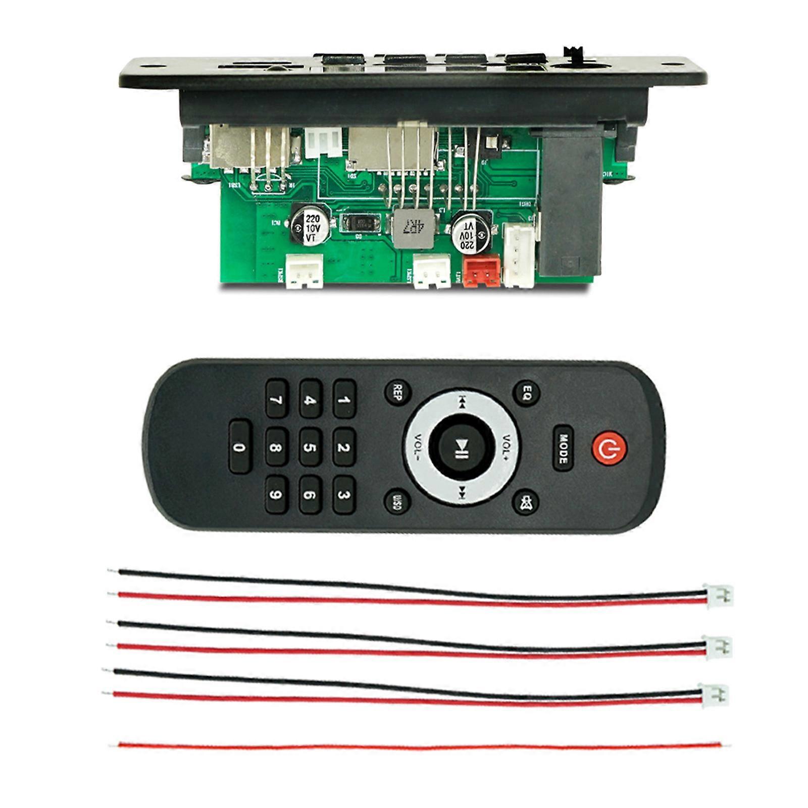 Car MP3 Player Recording Module Wireless Bluetooth-compatible 5.0 Decoding Module Support USB MP3 Decoders Board Multicolor