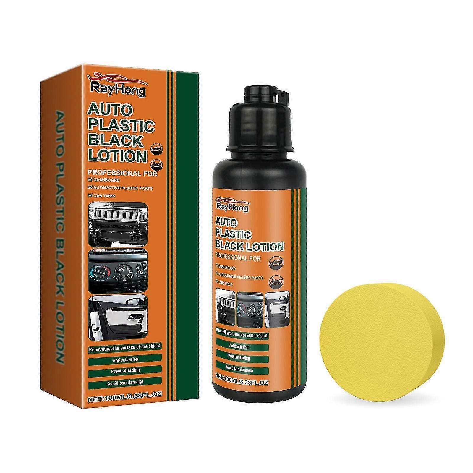 Restore & Shine Black Plastic with Easy-Apply Polish Paste - 120g