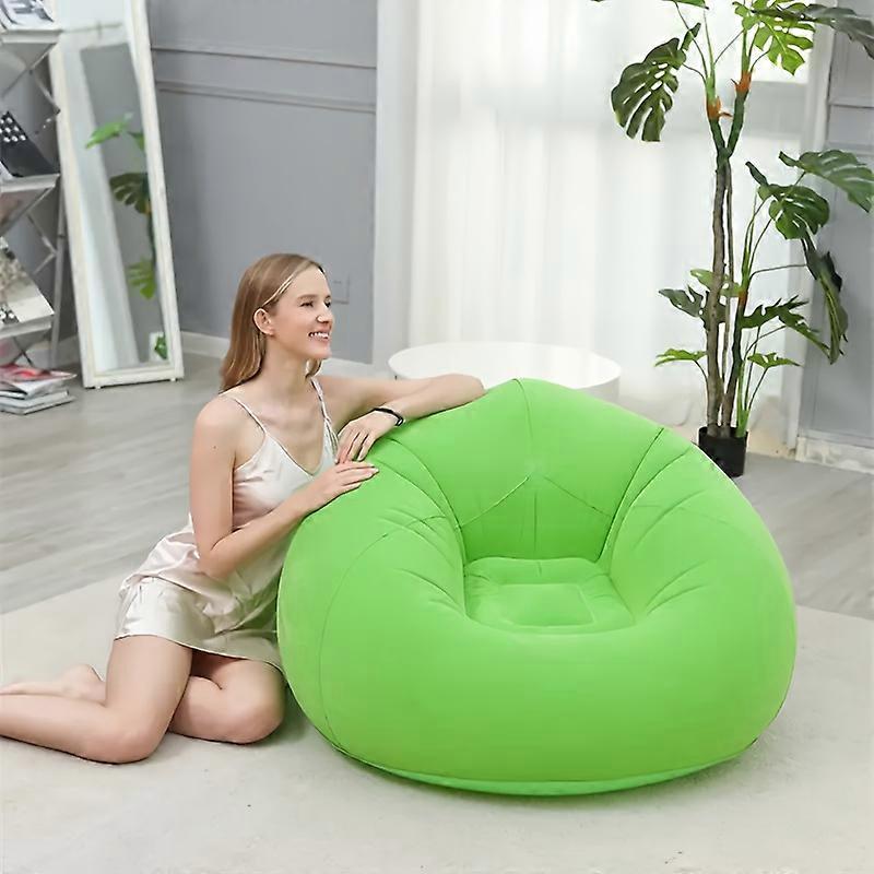 1 Pc  Large Lazy Inflatable Couch��PVC Fan Seat Bean Bag Sofa��Outdoor Camping Sofa��Portable And Easy To Store Sun Lounger