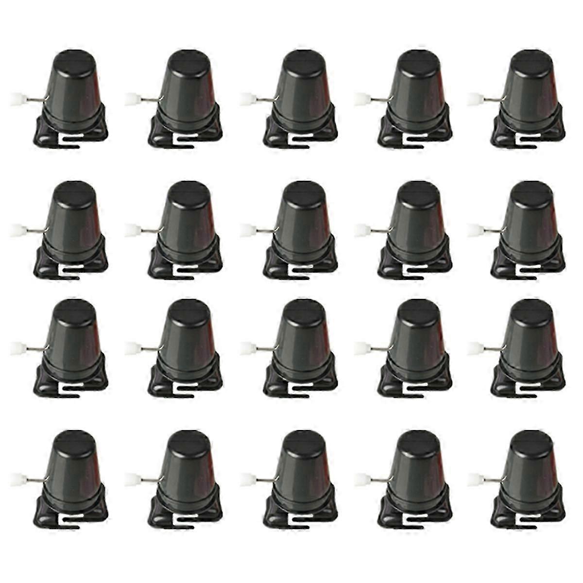 20Pcs Clockwork Legged Robot Wind Up Toy Movement Compatible Kid Black Fast
