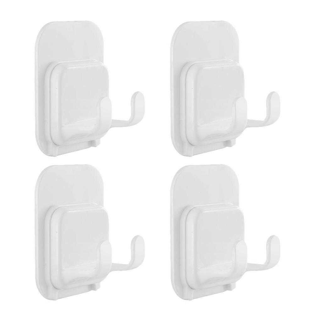 Holder Electric Organizer for Bathroom with 4Pcs Adhesive Hooks