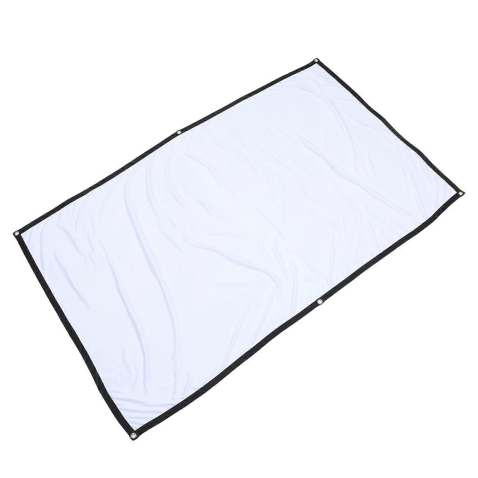 Collapsible Projection Screen 84 Inch For Offices Weddings Educational Use Rectangular Shape 1 Set