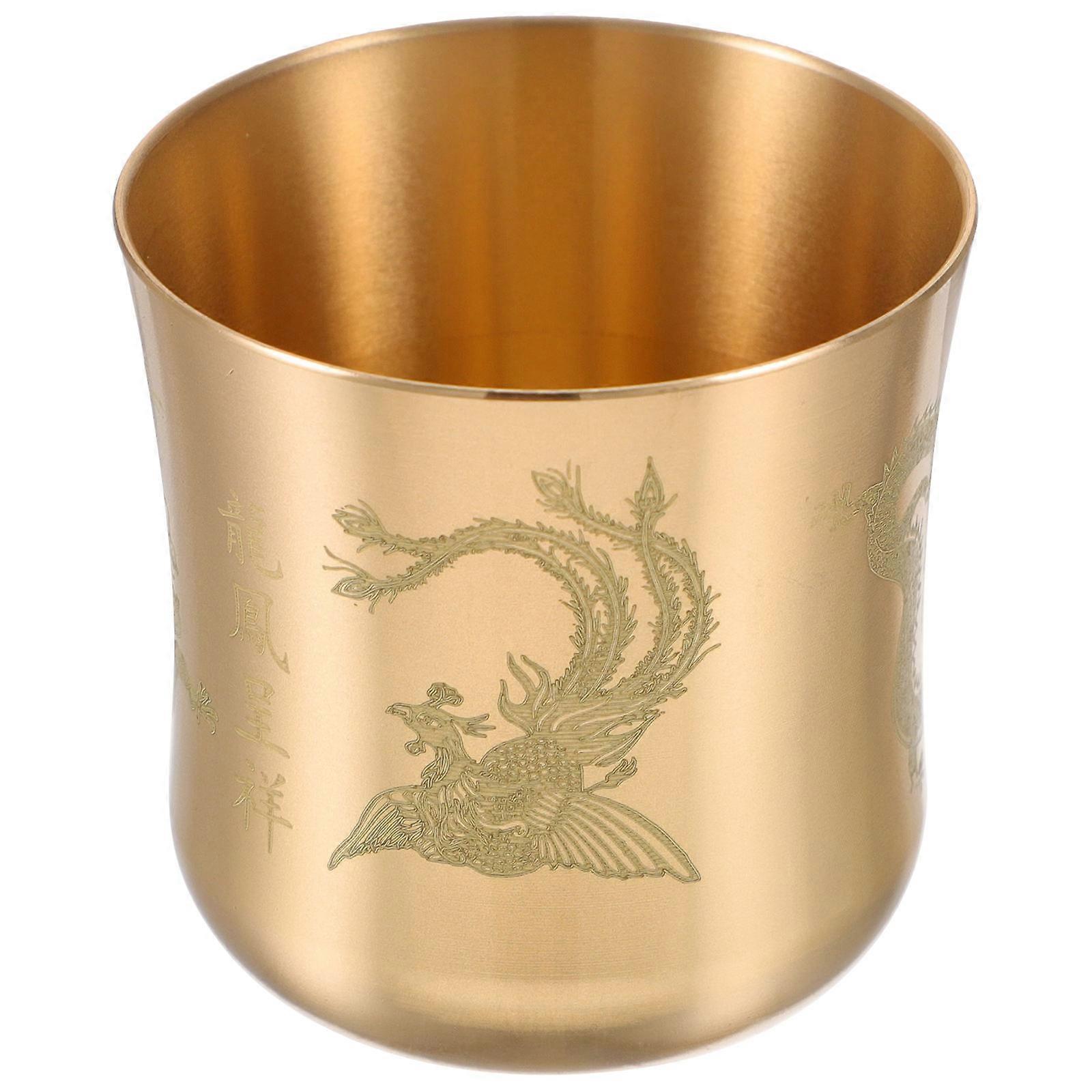 Copper Dragon for Storage Use 1 Piece Tea Cup Vintage
