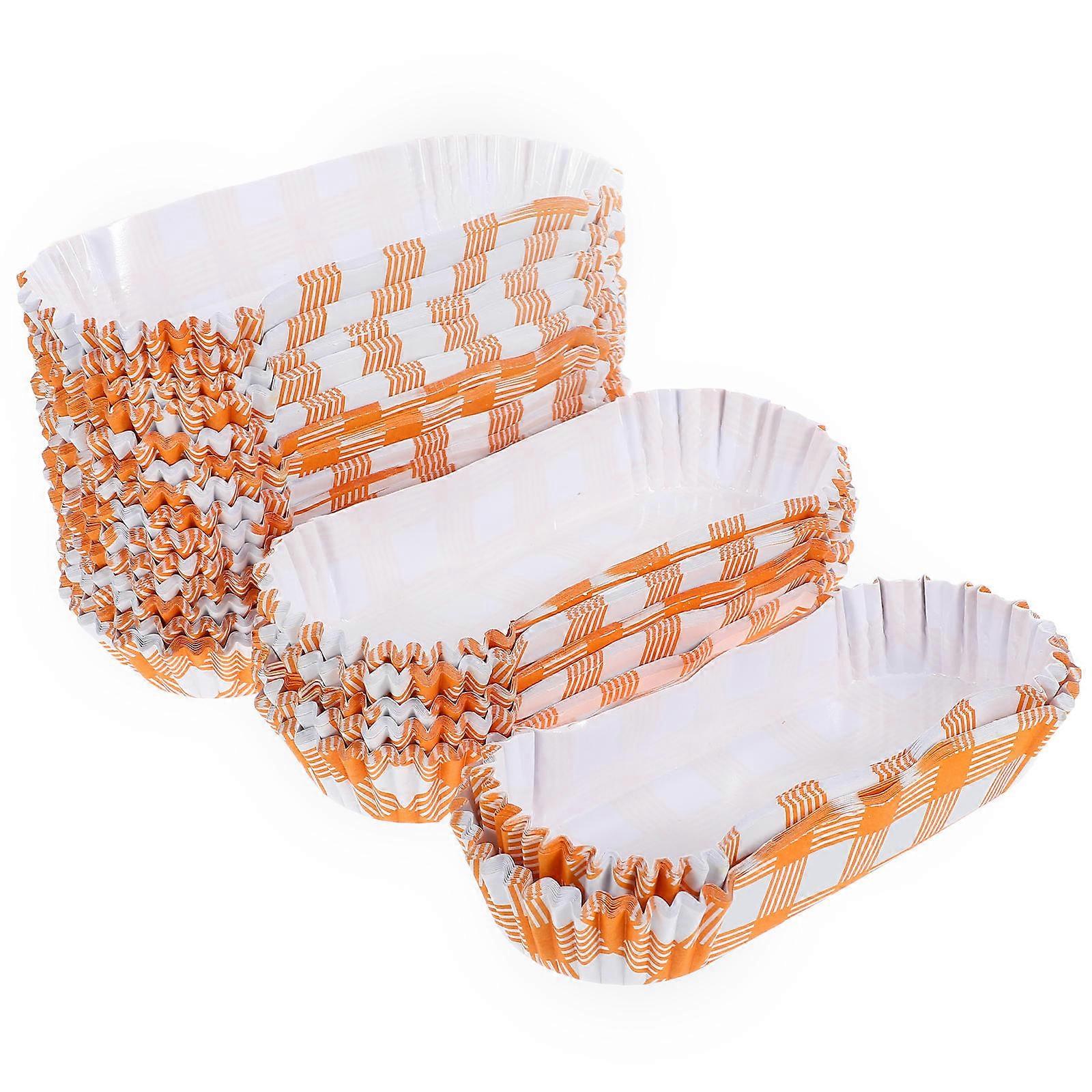 Cupcake Cups Mini Boat Shape Cake Paper Tray for Baking 200Pcs