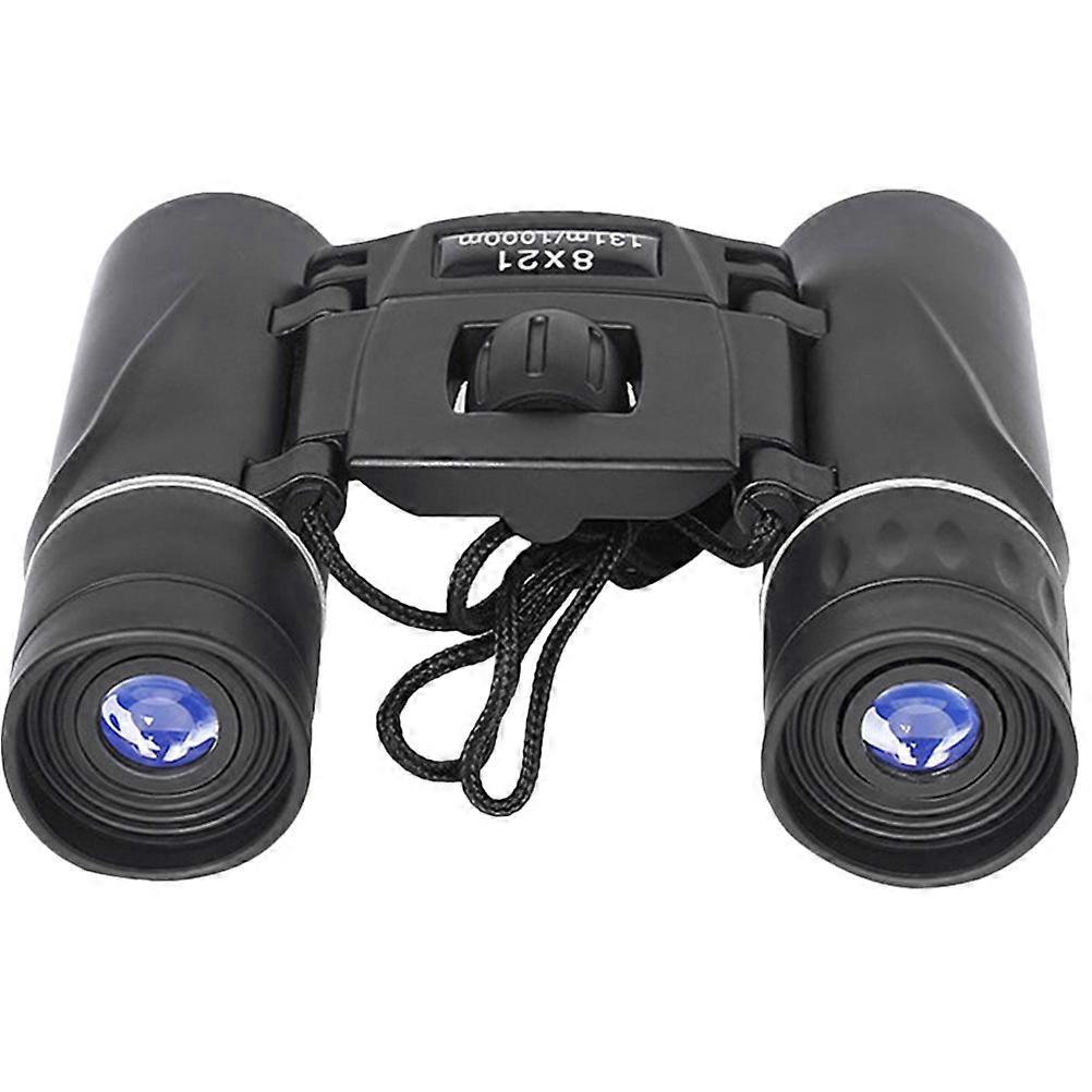 Black Mini Binocular Lightweight 8x21 Small Binocular for Outdoor Use