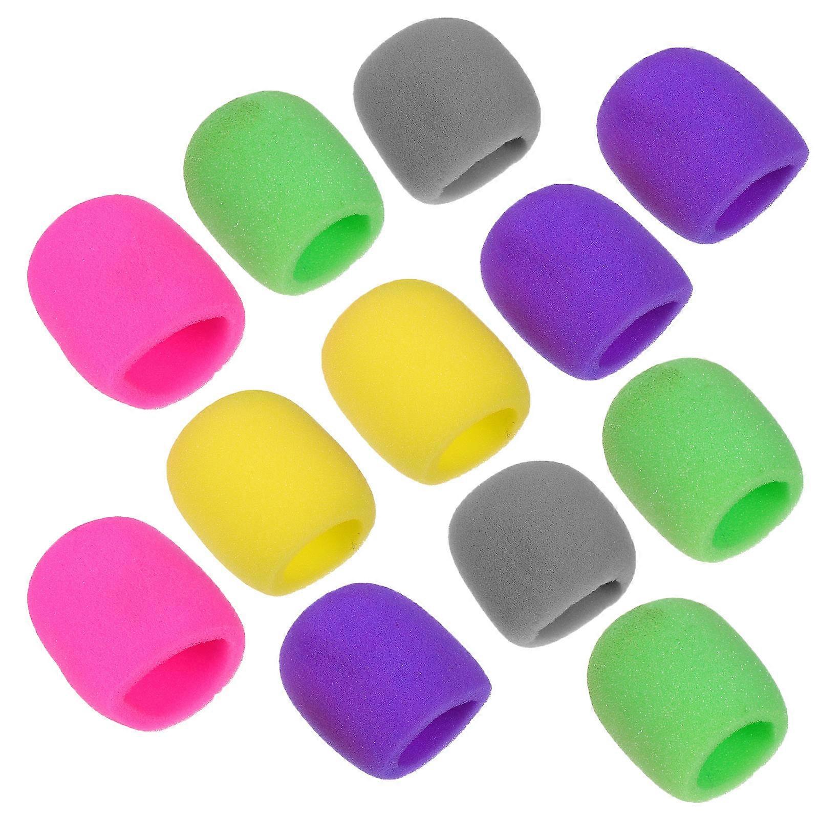 Assorted Color 20Pcs Microphone Protective Sponge Covers for Mic Use