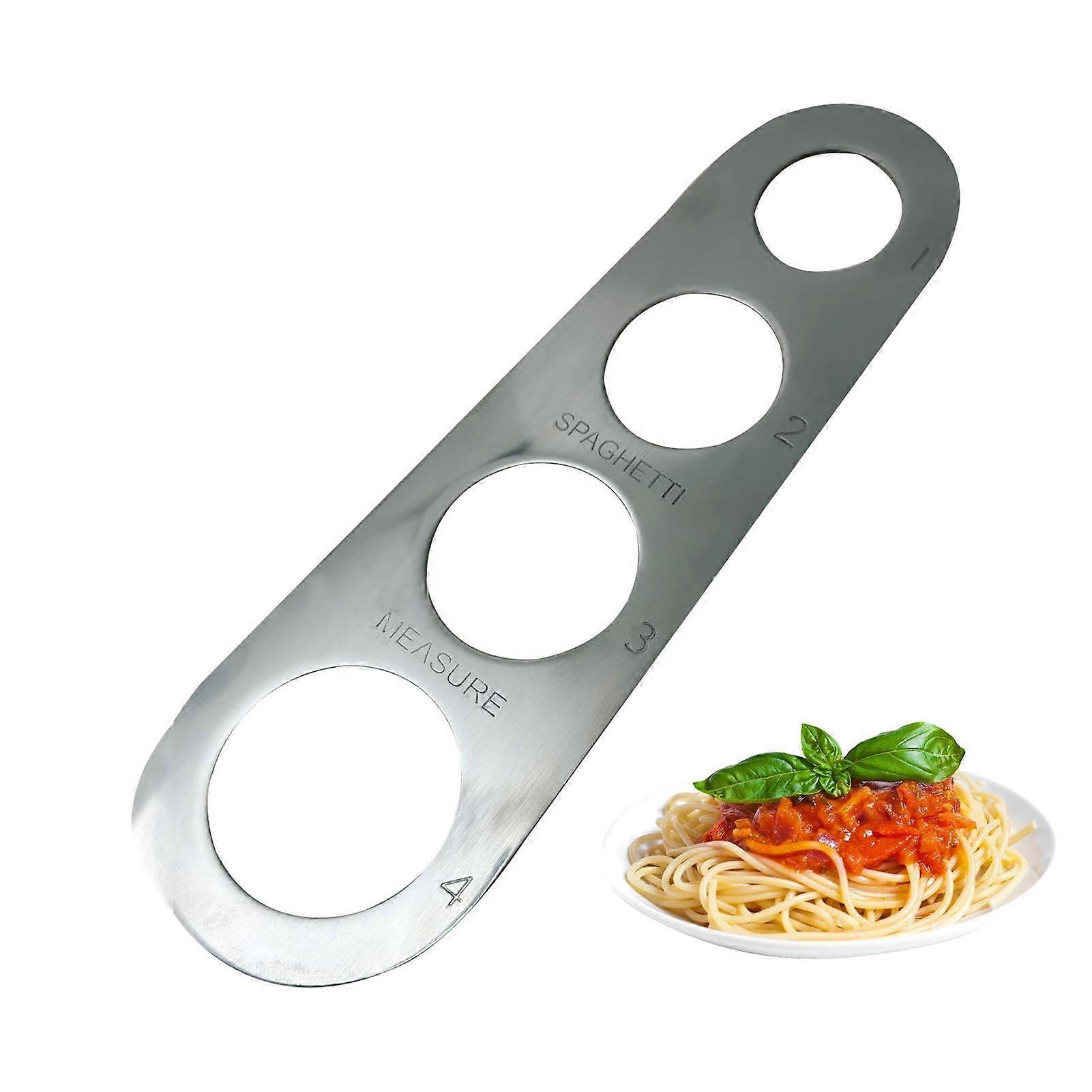 Stainless Steel Spaghetti Measuring Tool with Four Size Options for Precise Pasta Portion Control