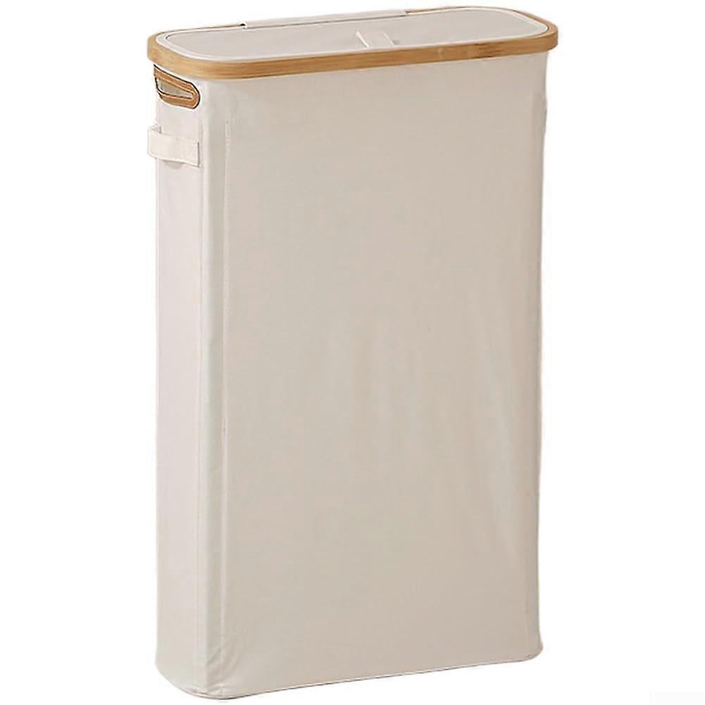 Foldable Storage Basket with Dustproof Lid Large Capacity Tissue Box Organizer for Home