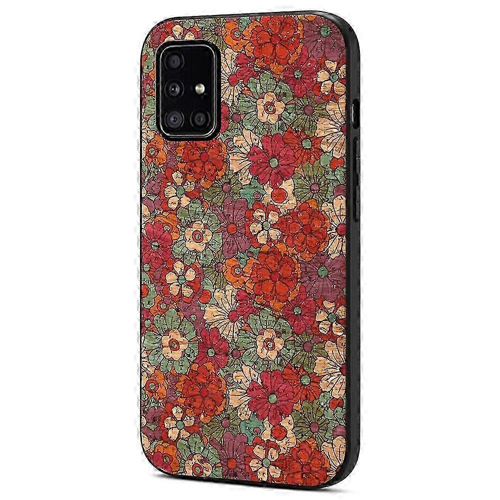 Compatible For Samsung Galaxy A51 4G SM-A515 Case Flower Pattern Printing Scratch-resistant Phone Shell