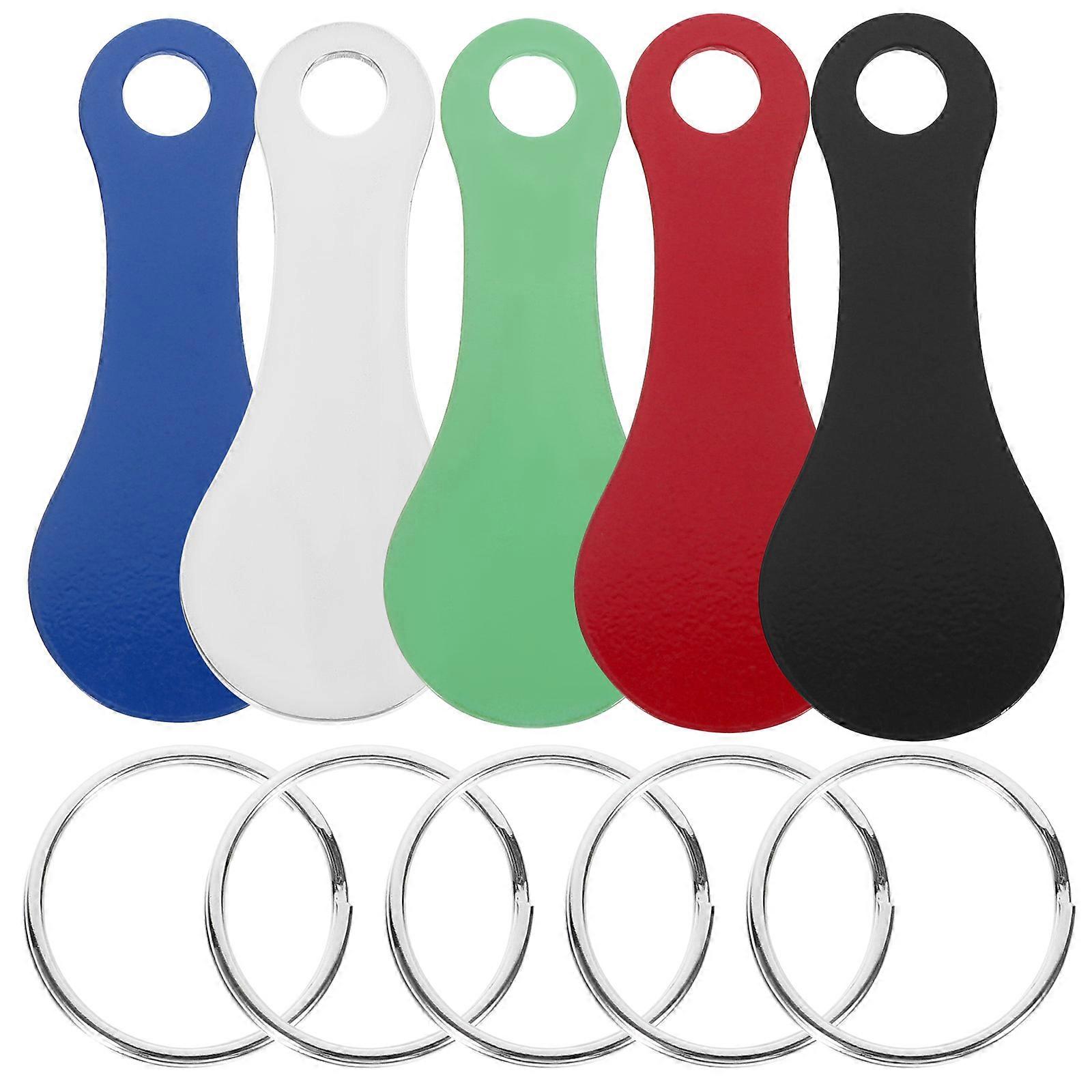 Trolley Token Keychain for Shopping Cart with 5Pcs Assorted Color