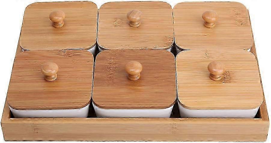 2026 Dessert and appetizer plate, for table (6 compartments)