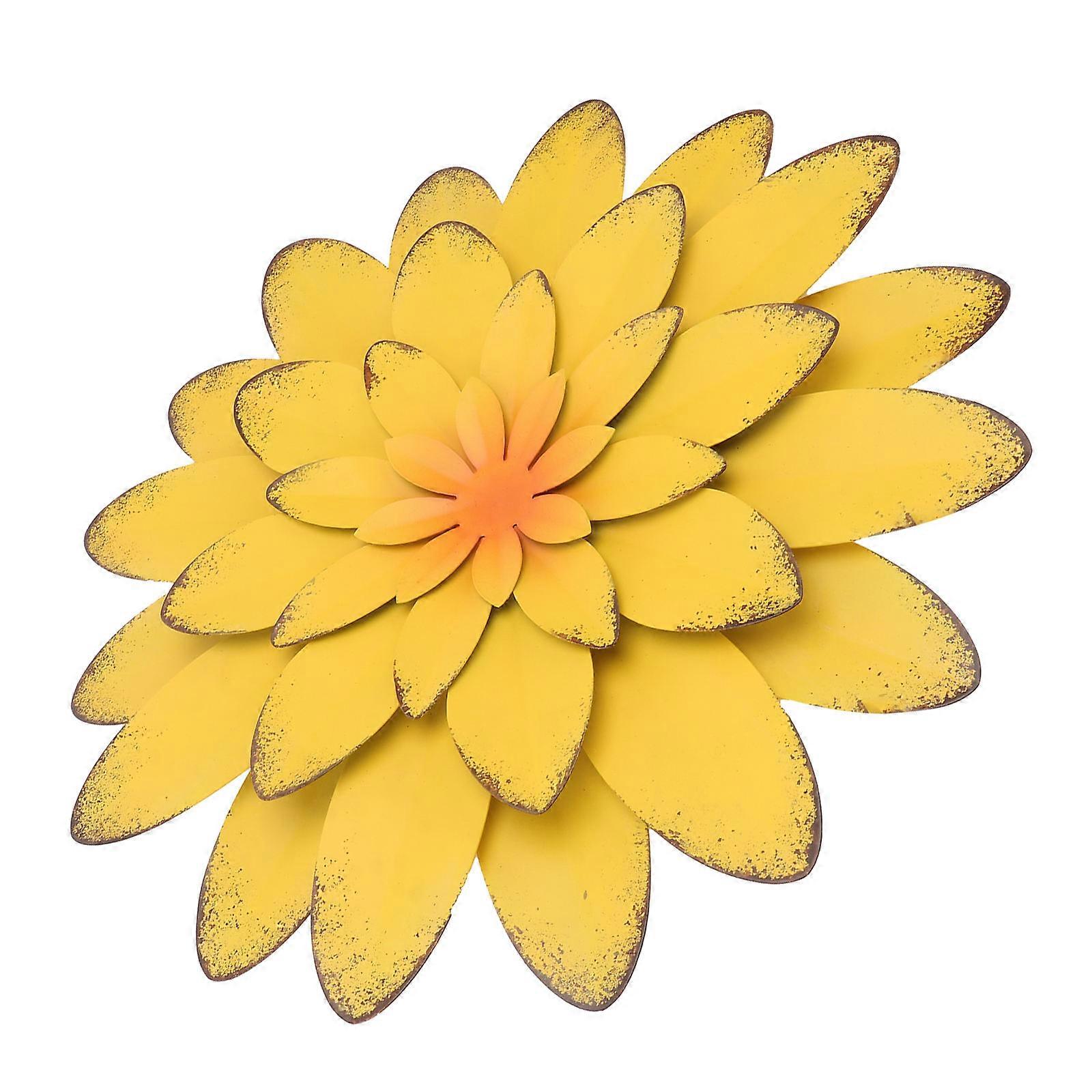 Simulation Flower Decor Iron Craft Pendant for 1Pcs Wall Hanging