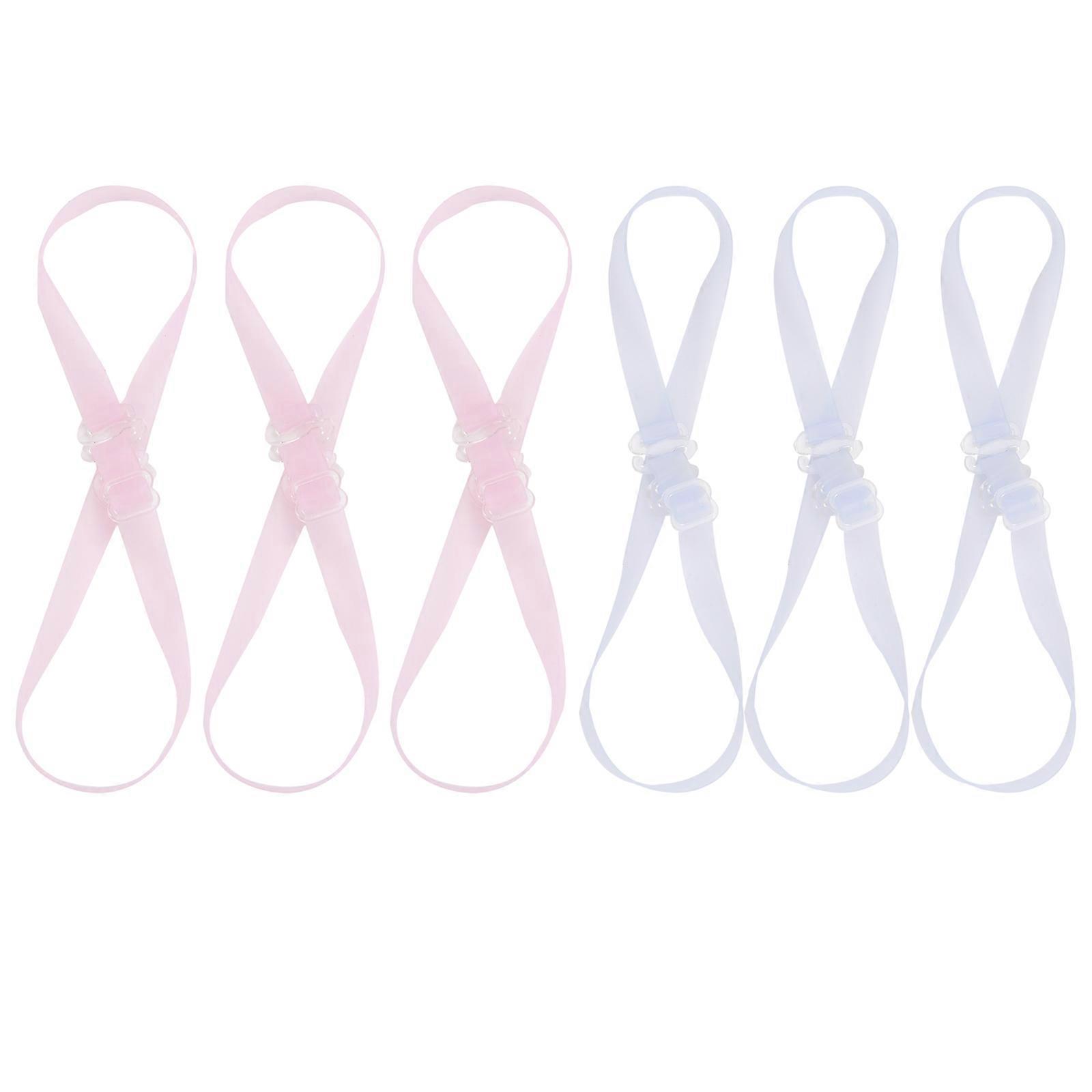 Bra Straps Adjustable Elastic Replacement 6Pairs Pack for Bra Use