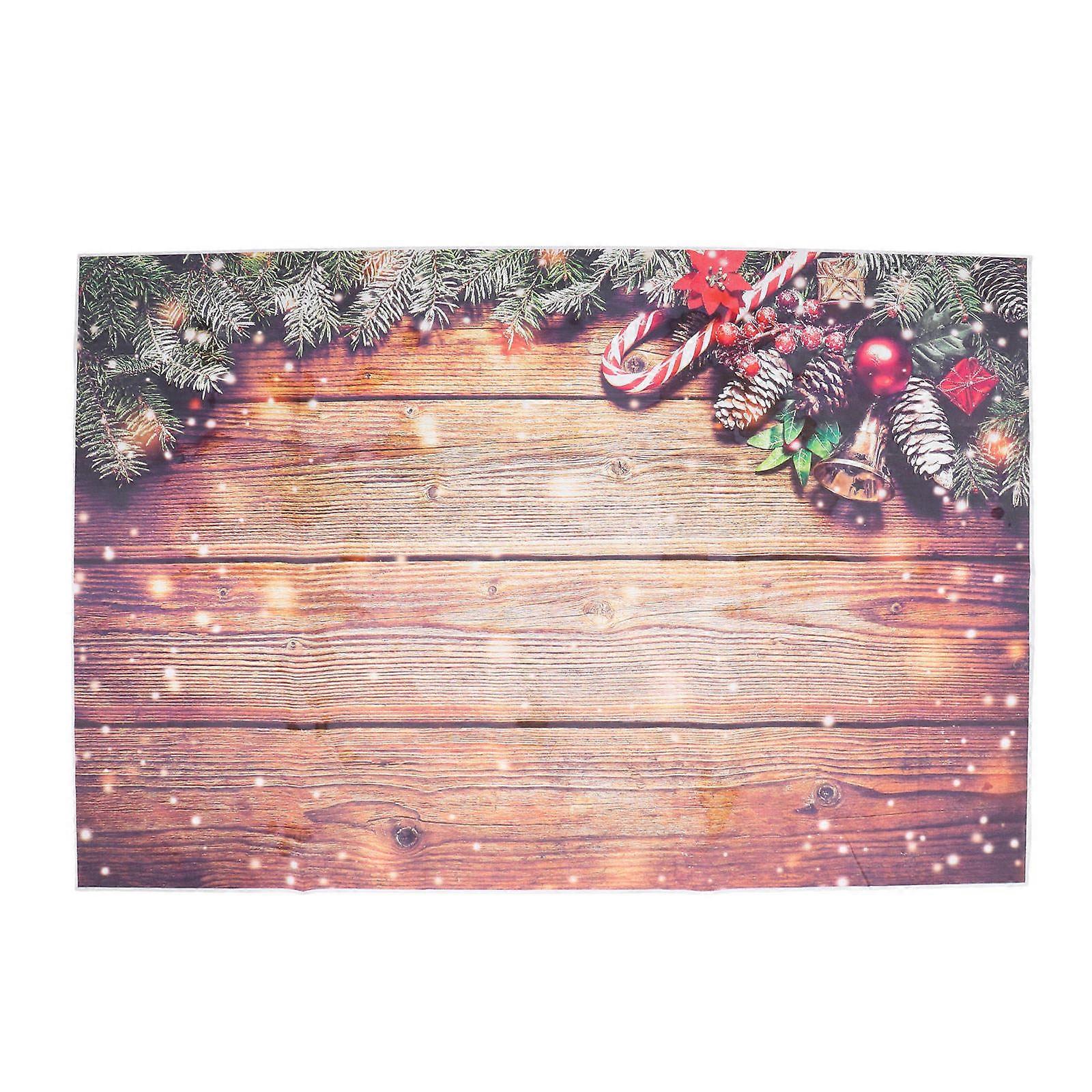 Christmas Backdrop Photography Rustic Wall Decoration 3Pcs Set