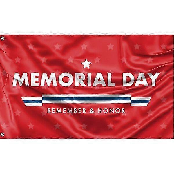 Memorial Day Red Flag Pattern 452