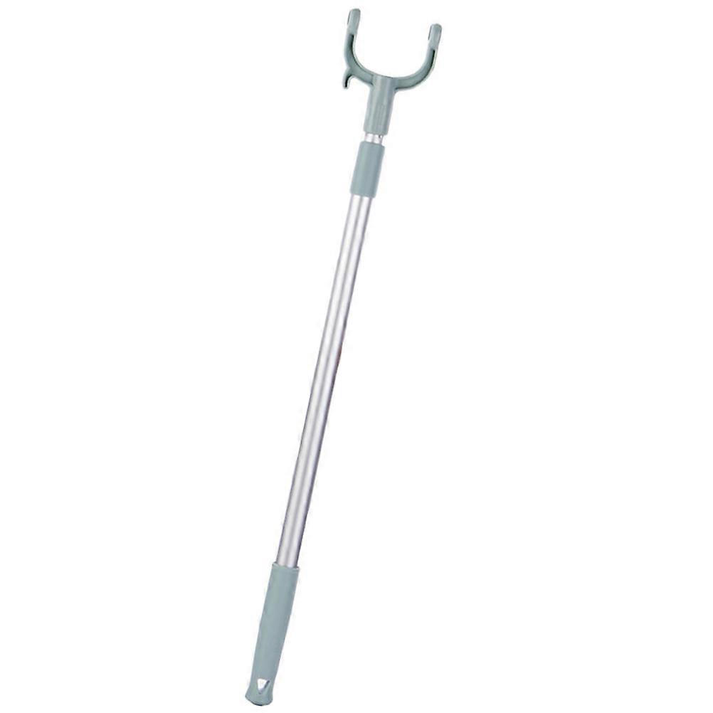 2Pcs Retractable Clothesline Rod Clothes Reaching Rods Adjustable Reaching Pole