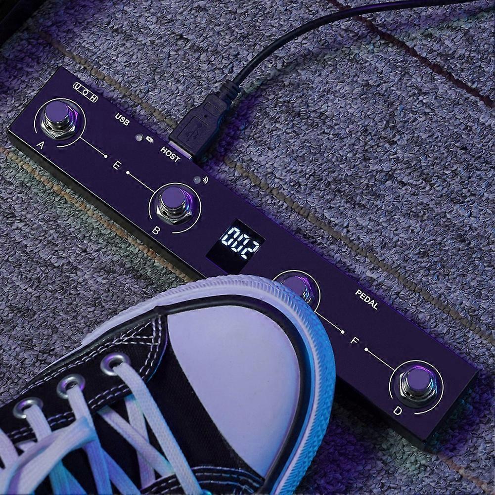 M-VAVE Chocolate Plus Wireless Midi Controller Keyboard 4 Buttons Foot Switch Supports Host Interface Control Function Pedal