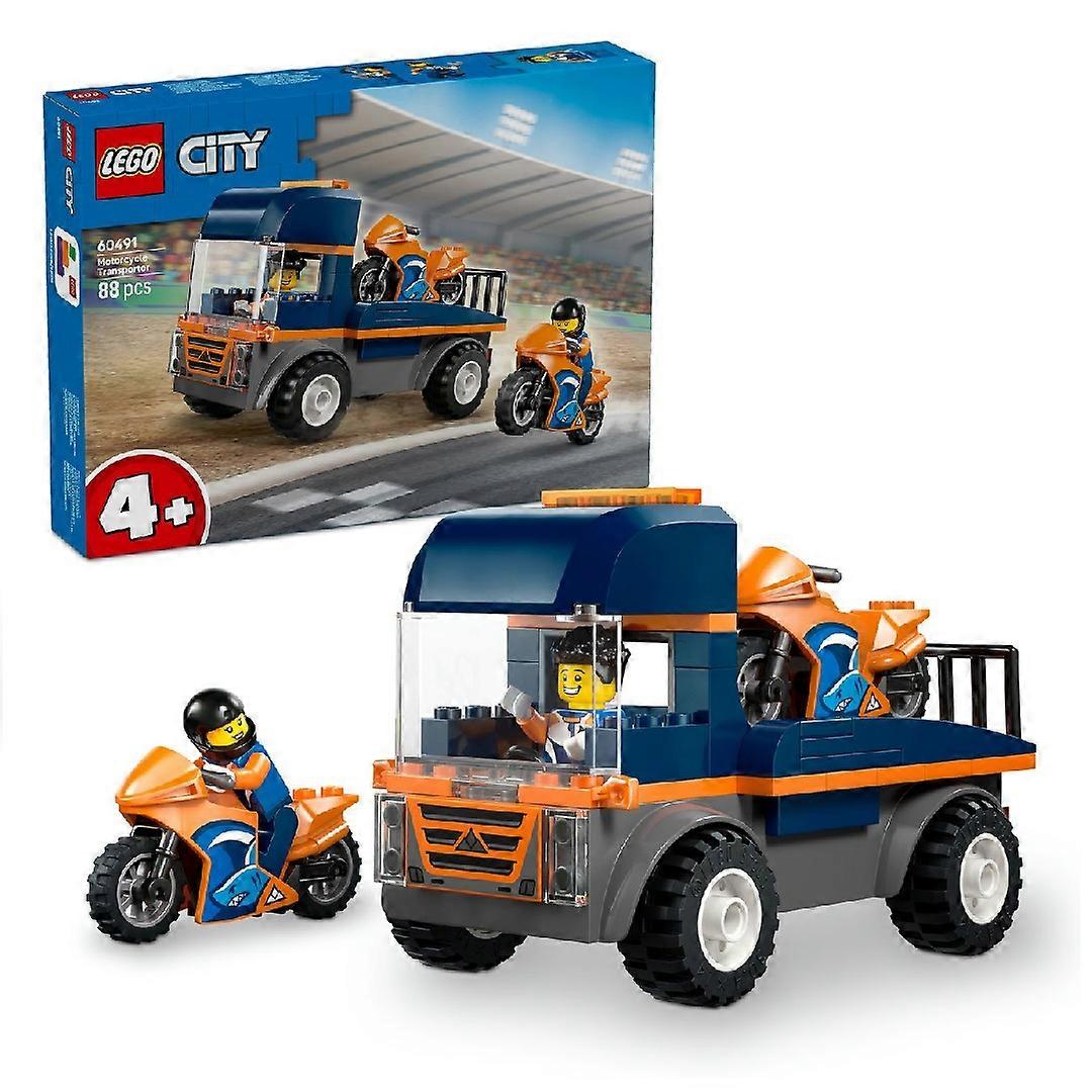 Lego City Great Vehicles Motorcycle Transporter