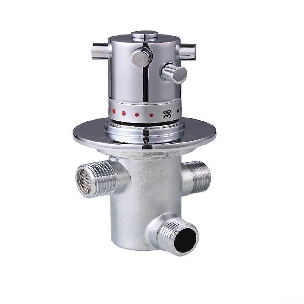 Thermostatic Brass Mixer Valve for Shower G1/2 Durable Brass Construction Consistent Temp Control